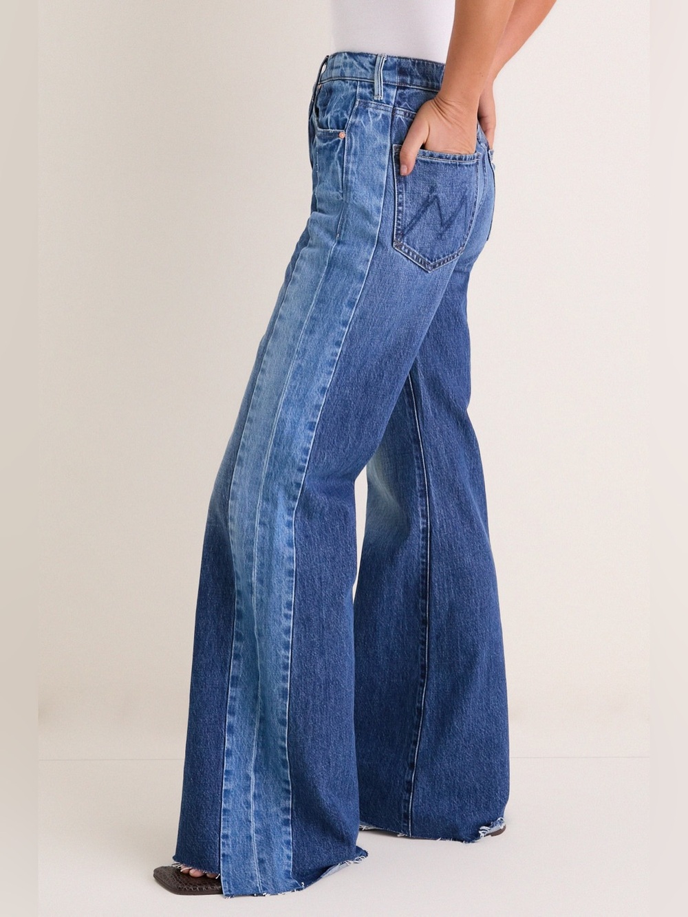MOTHER The Tux Sidestepper Sneak Fray Jeans - Picture 11 of 14
